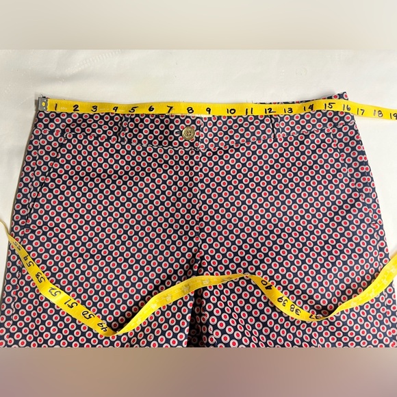 MICHAEL KORS Blue and pink circle pattern skinny pants size 6 - Picture 11 of 13